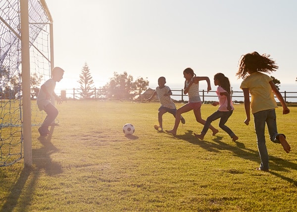 Kids Playing Soccer